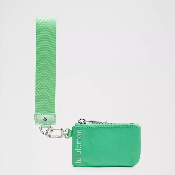 Lululemon Dual Pouch Wristlet- Citra Lime/Smoky Mint - Picture 4 of 5